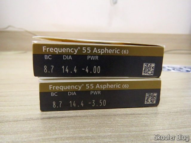 Lentes de Contato Asféricas Coopervision Frequency 55 Aspheric.