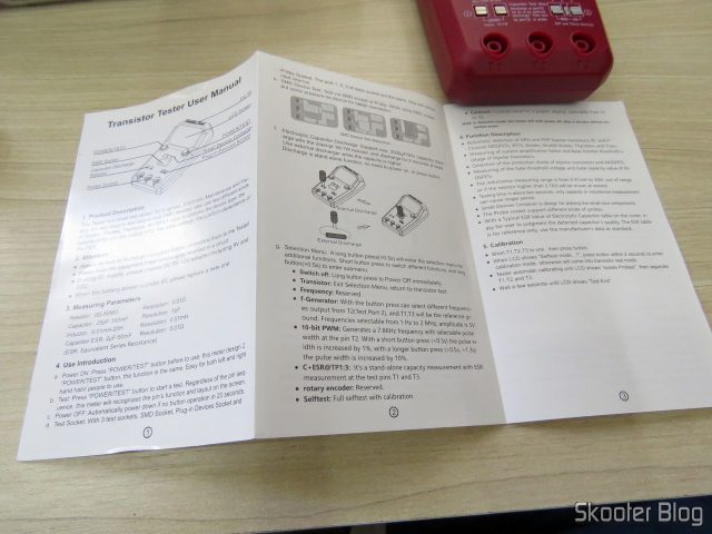 Manual de instruções do BSIDE ESR02 Pro.