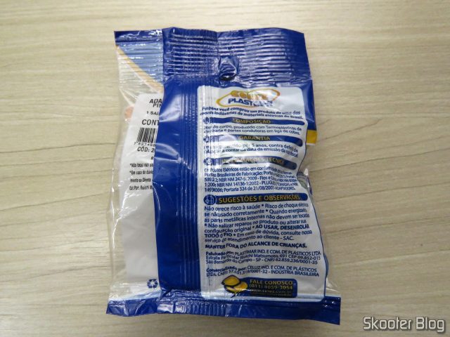 Adaptador Pino Chato Celuz Plastimar.