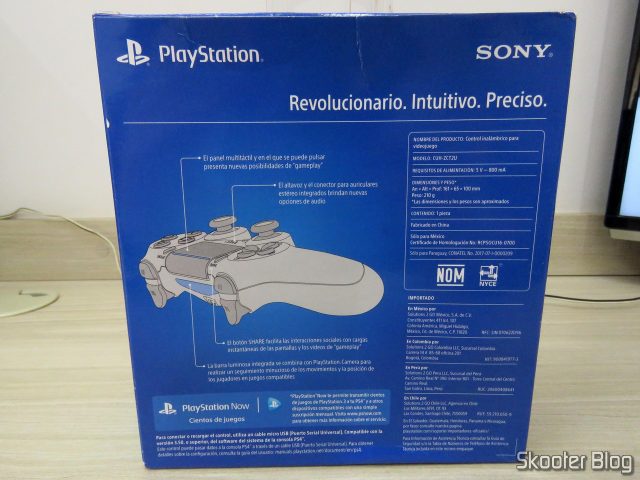 Controle PS4 Playstation 4 Dualshock 4 Original Sony Sem Fio, em sua embalagem.