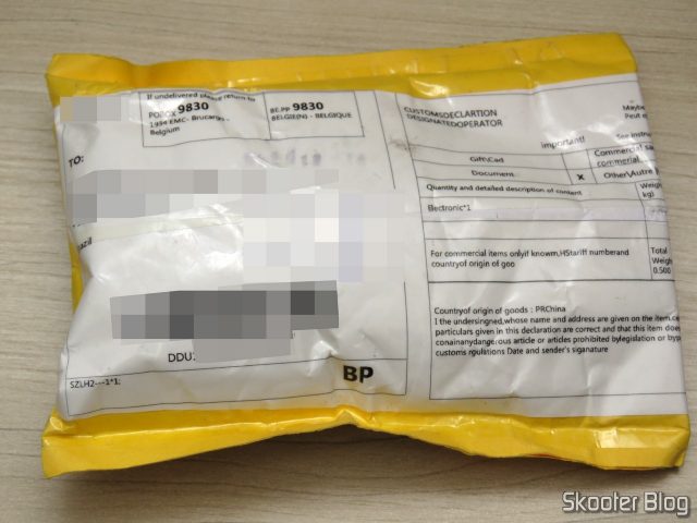 Pacote com as Baterias Recarregáveis 6F22 9V Li-Ion 650 mAh Soshine.