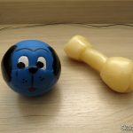 Bola de Borracha e Osso Odontopet Durabone.