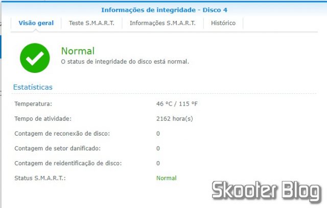 HDD Seagate ST8000VX0022 8TB 7200rpm 256MB com 2162 horas de uso.