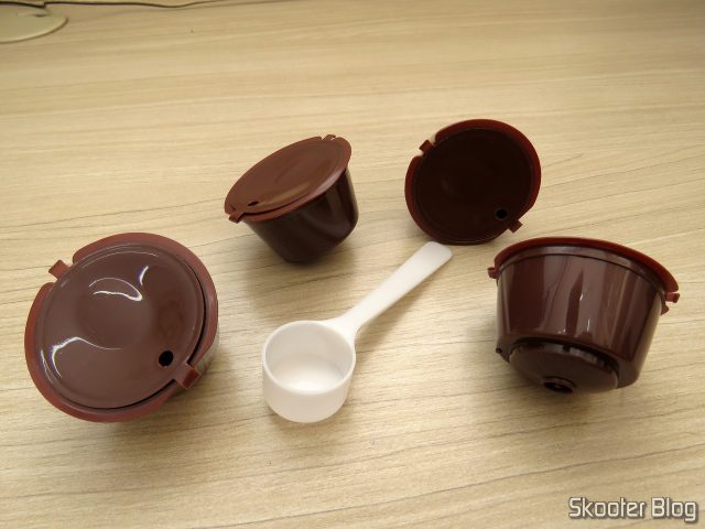 Conjunto com 4 Cápsulas Recarregáveis 200 vezes para Nescafé Dolce-Gusto.