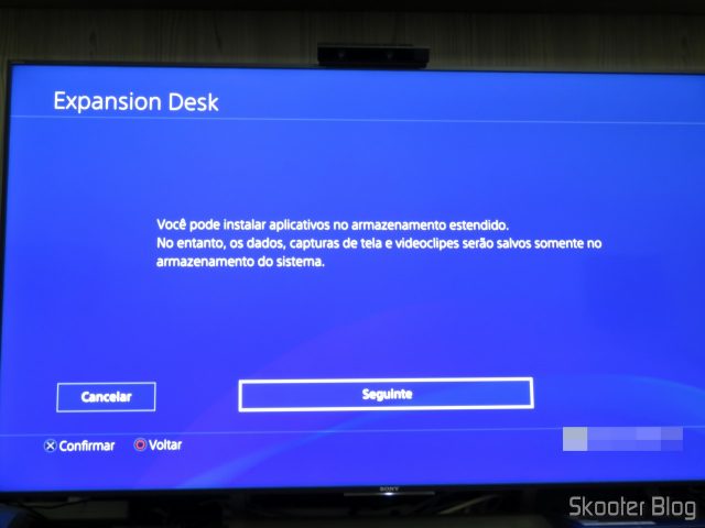 HD Externo Seagate Expansion 8TB formatado no Playstation 4 Pro.