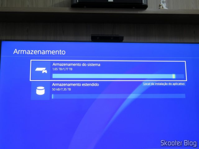 HD Externo Seagate Expansion 8TB em funcionamento.