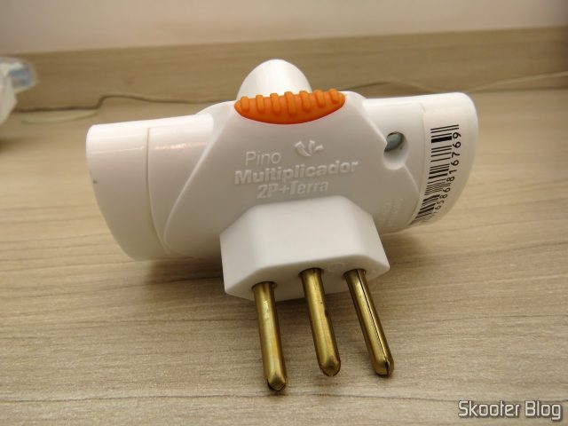 Pino Adaptador Benjamim 3 Saídas 2P+T Daneva 10A.