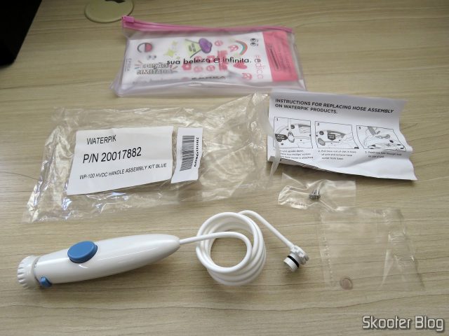 Mangueira WP-100 Waterpik - Mangueira para Irrigador Oral - Kit , acessórios e brinde.