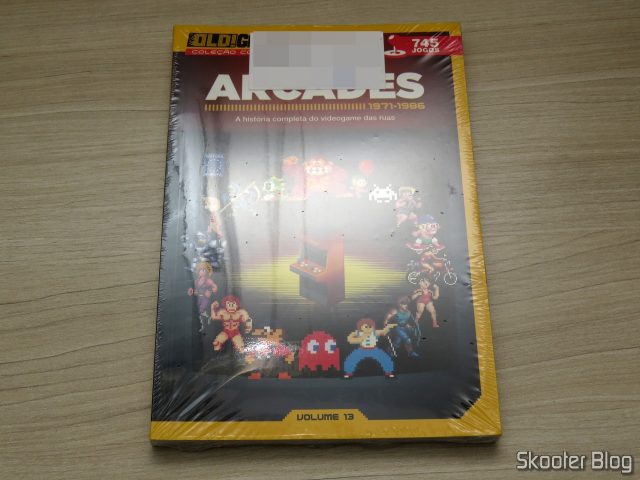 Dossiê Old! Gamer: Arcades - Volume 13, em sua embalagem.