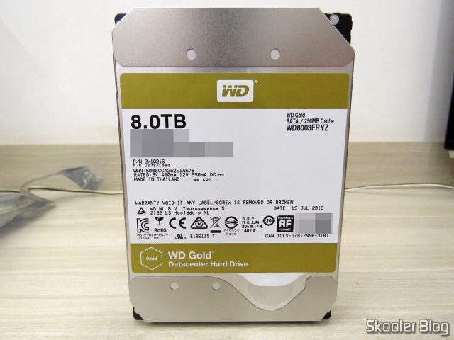 WD Gold 8TB Enterprise Class Hard Disk Drive - 7200 RPM Class SATA 6 Gb/s 256MB Cache 3.5 Inch - WD8003FRYZ.