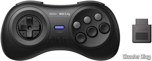 8BitDo M30 - Controle sem Fio para Mega Drive.