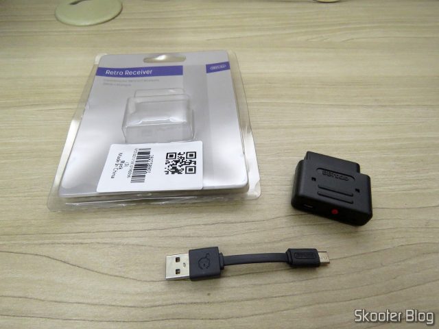 3º Retro Receiver SNES da 8bitdo, e sua embalagem.