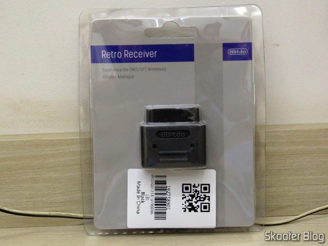 3º Retro Receiver SNES da 8bitdo, em sua embalagem.