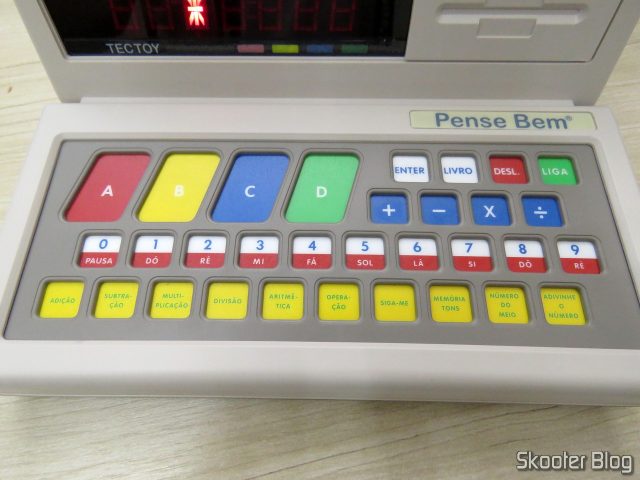 Teclado do novo Pense Bem.