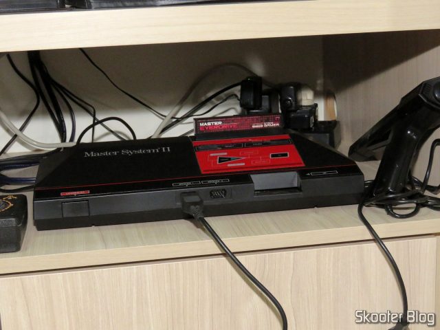 Master Everdrive X7 Deluxe no meu Master System II.