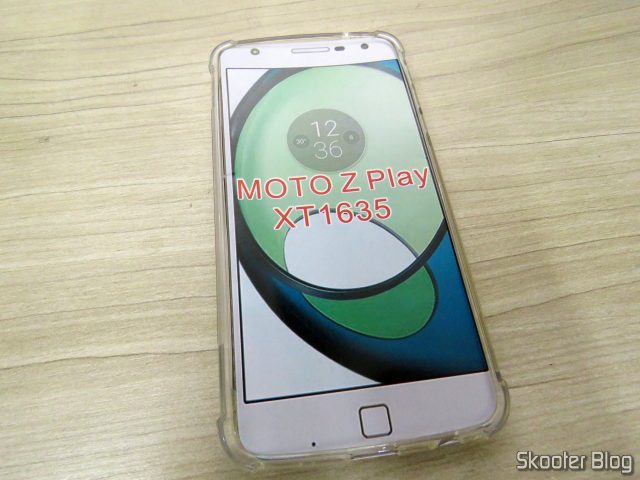 Capa de TPU Silicone Transparente à Prova de Choque para Moto Z Play.