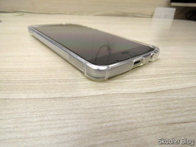 Capa de TPU Silicone Transparente à Prova de Choque para Moto Z Play.