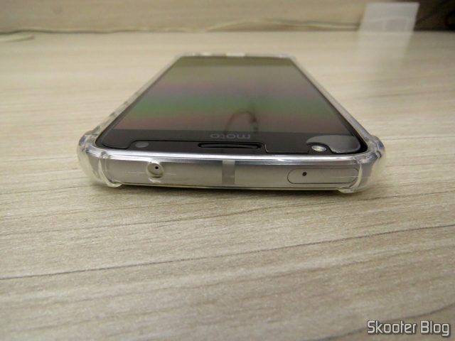 Capa de TPU Silicone Transparente à Prova de Choque para Moto Z Play.