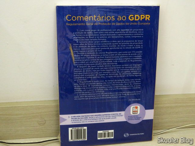 Comentários ao GDPR. Regulamento Geral de Proteção de Dados da União Europeia.