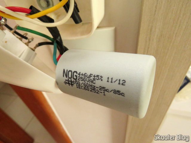 Capacitor NOG que foi substituído.
