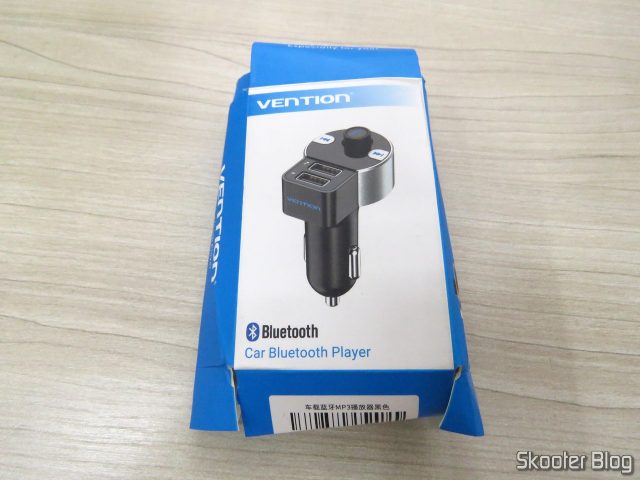 Embalagem do Vention Car Bluetooth Player Multifunção.