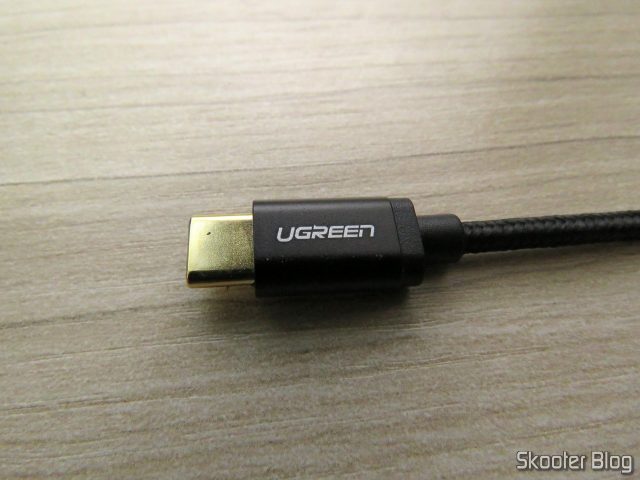 Plug USB Tipo C do Cabo USB Tipo C para Carga e Dados Ugreen 25cm.
