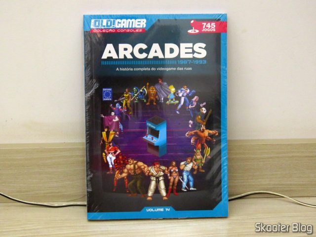 Dossiê Old!Gamer: Arcades - Parte 2 - Volume 14, em sua embalagem.