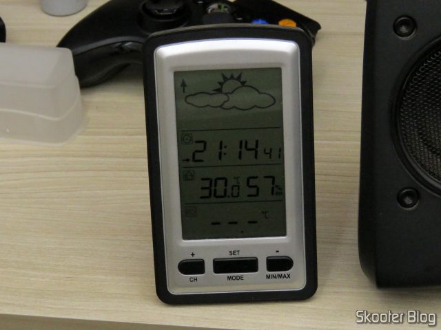 Temperatura ambiente, antes da instalação dos ventiladores.
