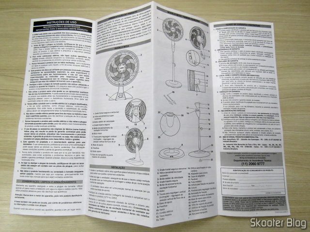 Manual de Instruções do Ventilador Arno VF40 Silence Force 40cm.