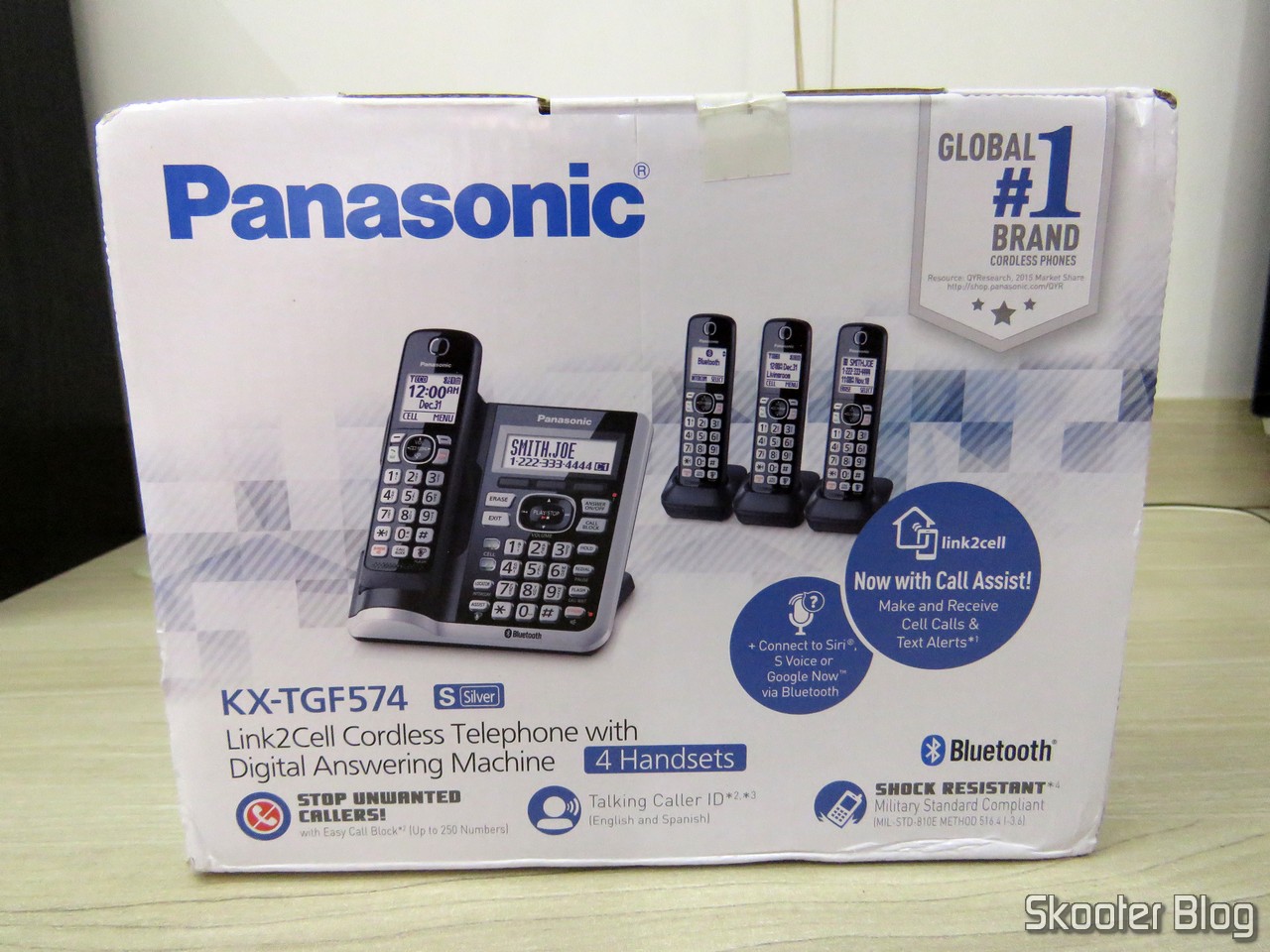 Review] Sistema de Telefones Sem Fio Panasonic KX-TGF574S - Amazon