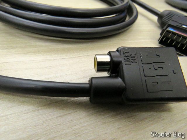 Cabo SCART RGB Packapunch PlayStation 1 (PS1) c/ sync on luma + Guncon port 3.0m.