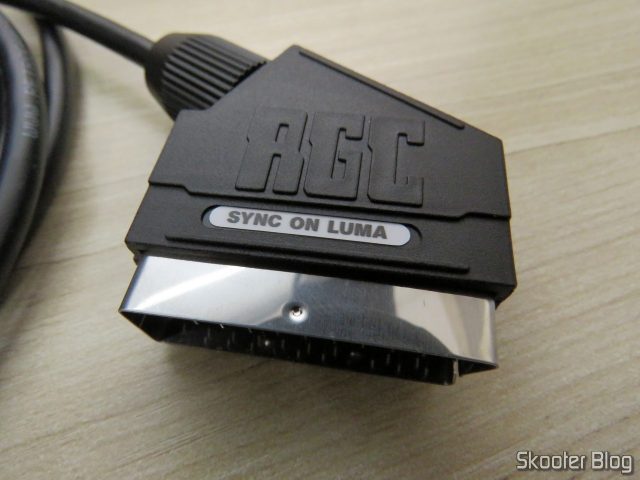Cabo SCART RGB Packapunch PlayStation 1 (PS1) c/ sync on luma + Guncon port 3.0m.