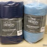 Mantas Casal 180x220 Microfibra Home Design Indigo e Marinho, em suas embalagens.