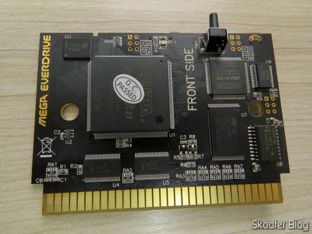 Placa do Mega Everdrive X7 com defeito.