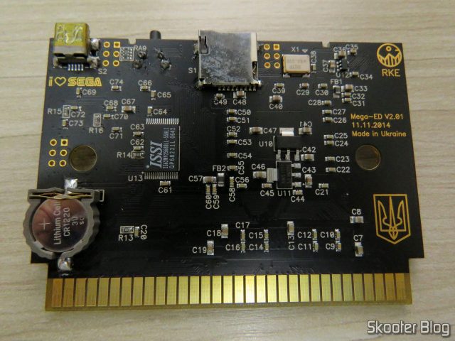 Placa do Mega Everdrive X7 com defeito.