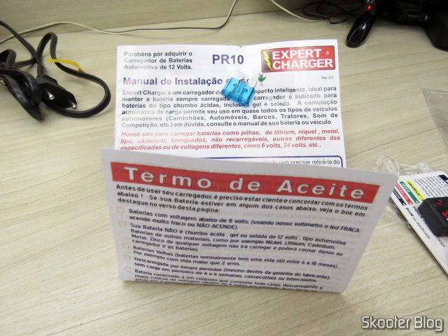 Termo de Aceite, Manual e Fusível Reserva.