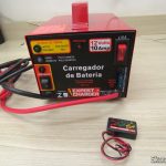 Carregador de Baterias 12V Expert Charger PR10, e voltímetro de brinde.