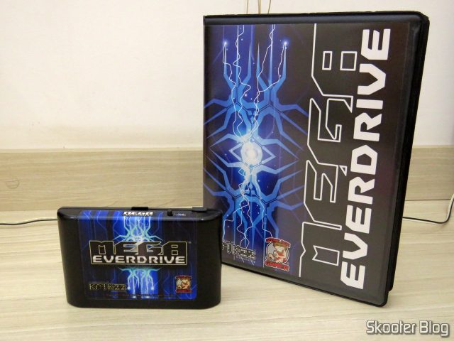 Mega Everdrive X7 com a nova placa já instalada.