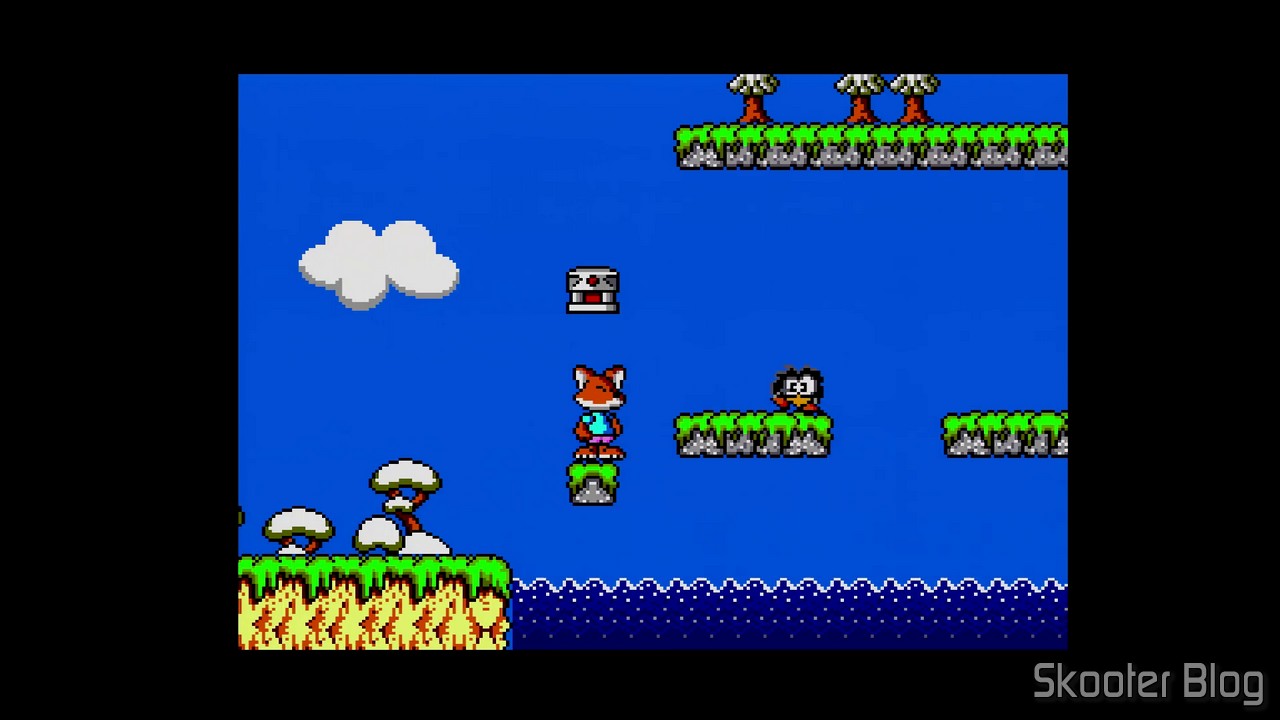 Tela inicial do jogo Aventuras de Jonny . O jogo consiste em
