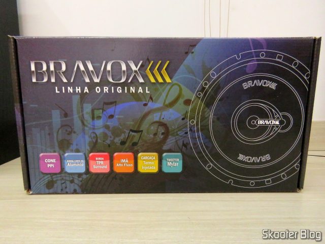 Par de Alto Falantes Triaxial Bravox Linha Original 6 Pol B3X60 VWGol, em sua embalagem.
