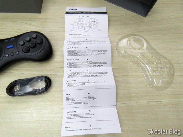 Manual de Instruções do 8BitDo M30 Bluetooth.