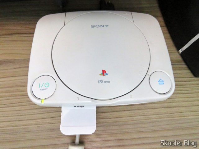 Memory Card de 1MB para Playstation 1 (PS1), em funcionamento no meu Playstation One.