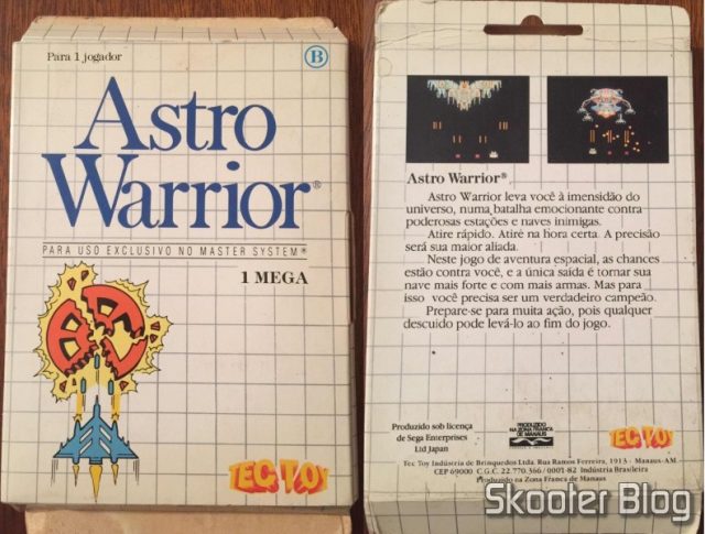 Capa do Astro Warrior da Tec Toy.