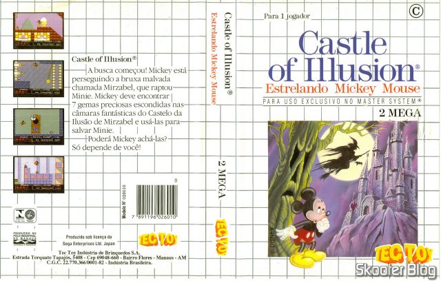 Capa da Tec Toy para o Castle of Illusion.