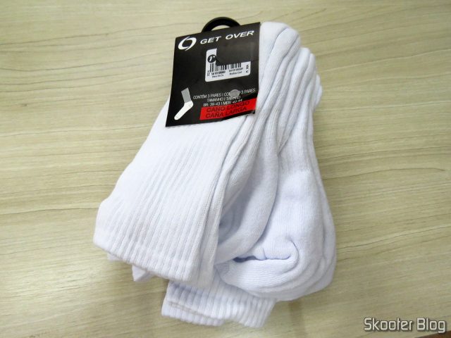 Kit com 3 Meias Masculino Cano Longo Get Over.