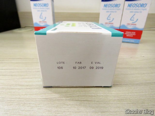 Floratil 100, com data de vencimento no mês seguinte.