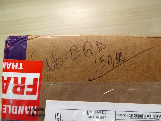 Caixa com o Super Nintendo Original NTSC PCB SHVC-CPU-01 CPU/PPU1/PPU2 1/1/1: anotação esquisita, provavelmente dos auditores da Receita Federal.