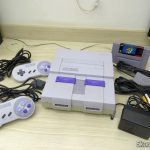 Super Nintendo Original NTSC PCB SHVC-CPU-01 CPU/PPU1/PPU2 1/1/1, e seus acessórios.