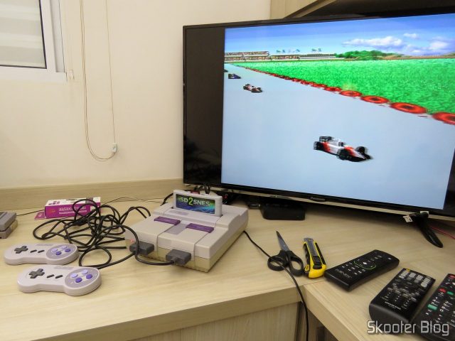 Super Nintendo Original NTSC PCB SHVC-CPU-01 CPU/PPU1/PPU2 2/1/3, sendo testado.