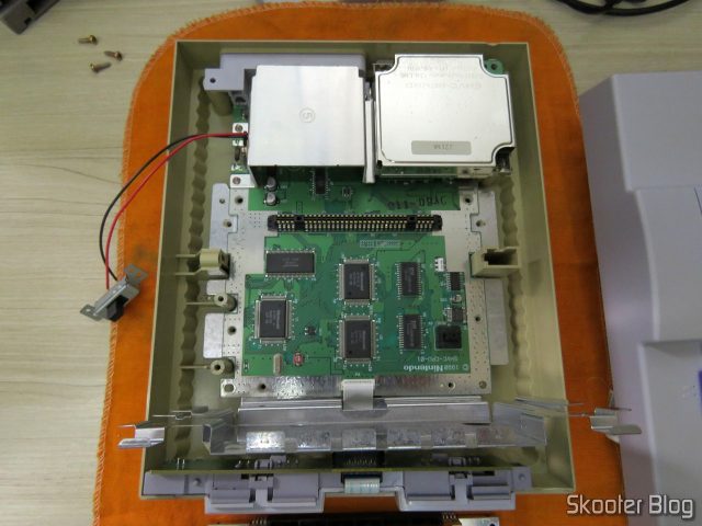 Super Nintendo Original NTSC PCB SHVC-CPU-01 CPU/PPU1/PPU2 2/1/3, por dentro, com a placa intacta, como nova.